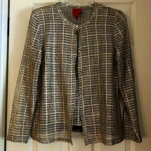 2 piece blanket & gold tank with matching sheer jacket